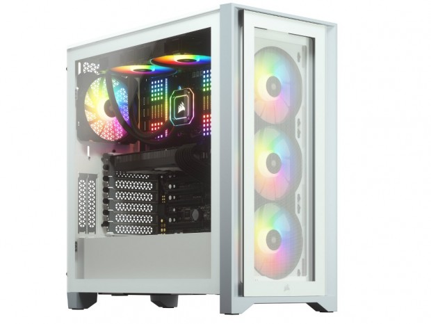 CORSAIR、E-ATX対応の高拡張ミドルタワー「4000 Tempered Glass」シリーズ