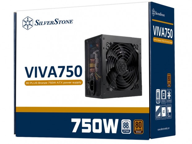 奥行き140mmのBRONZE認証エントリー電源、SilverStone「VIVA」シリーズ