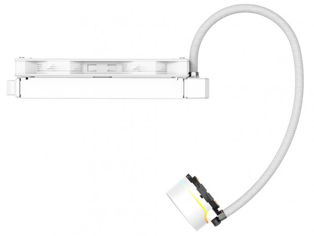 240mm一体型ファン採用の白い水冷ユニット、ID-COOLING「ICEFLOW 240 ARGB SNOW」