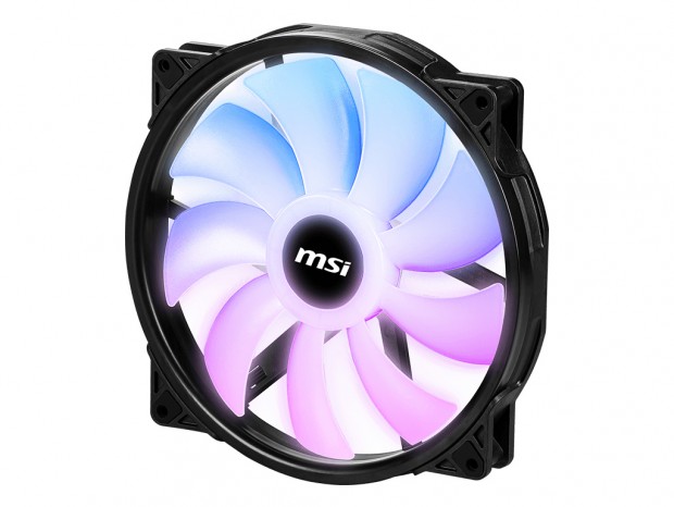 195mm口径の静音・高風量ARGBファン、MSI「MAG MAX F20A-1」