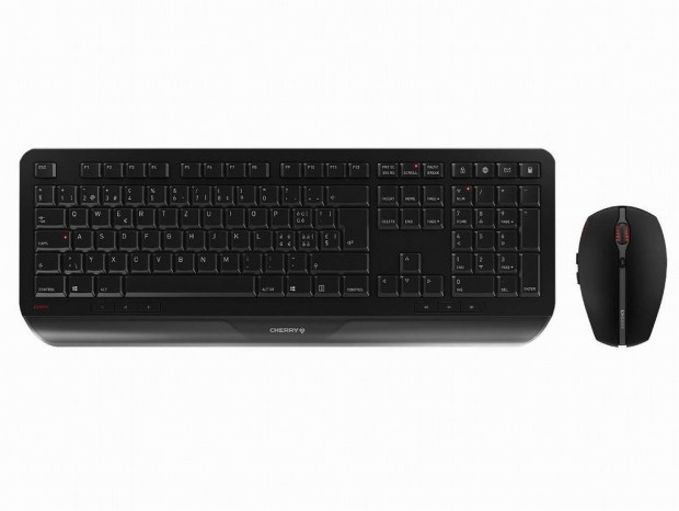 Cherry、フラットキーボードと光学式マウスのセット「CHERRY GENTIX DESKTOP」