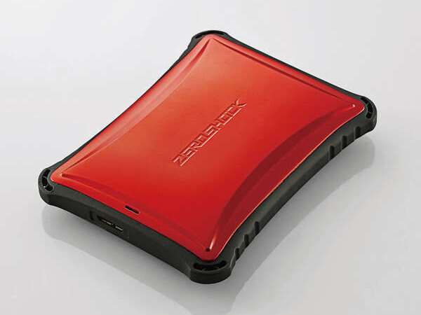 1.22mの落下に耐える超衝撃吸収型ポータブルSSD、エレコム「ZEROSHOCK SSD」