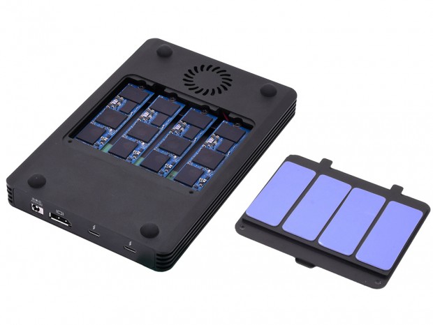 4台のNVMe M.2 SSDを内蔵できるThunderbolt 3ケースがセンチュリーから