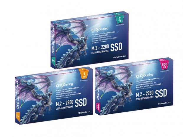CFD、最高7,000MB/secのPCIe4.0 SSD「PG4VNZ」シリーズ正式発表