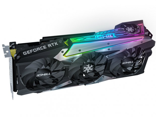 クアッドファンクーラーを搭載する、Inno3D「GEFORCE RTX 3070 ICHILL X4」