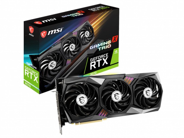MSI、「GAMING X TRIO」と「VENTUS 2X」の2種類のGeForce RTX 3070発売