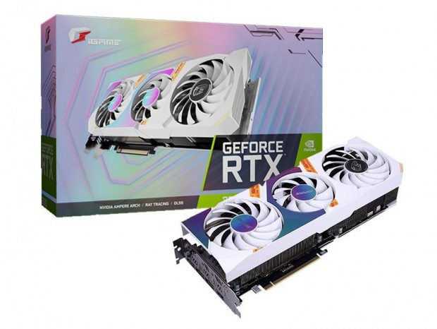 Colorful、白い3連ファンクーラーを搭載するGeForce RTX 30シリーズ計2モデル