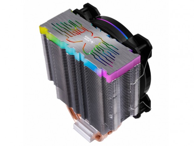 計32灯のARGB LEDが派手に光るエントリーサイドフロー、Super Flower「NEON Air 122」