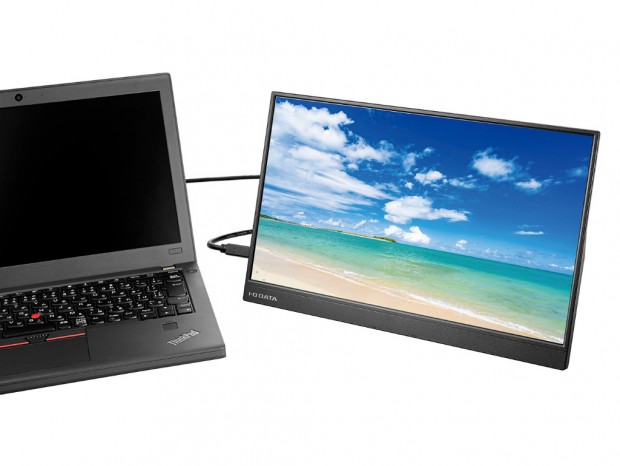 Type-Cケーブル1本で接続できる15.6型ADSモバイル液晶がアイ・オー・データから