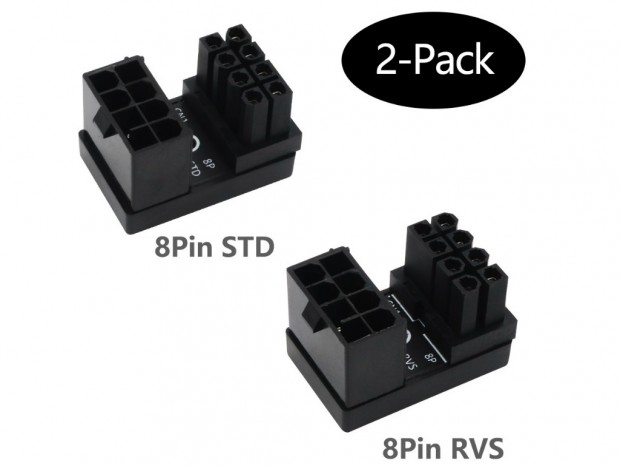 Sintech、PCI-Express 8pinコネクタを180°反転できるアダプタ発売