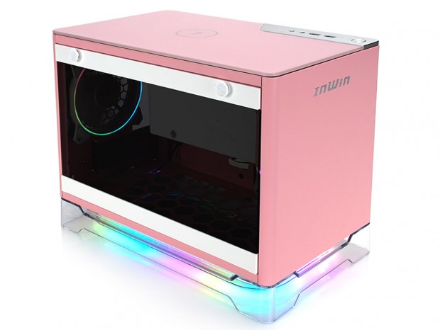 アクリル台座のMini-ITX Cube、In Win「A1 PLUS」のピンク色が仕様変更で再登場