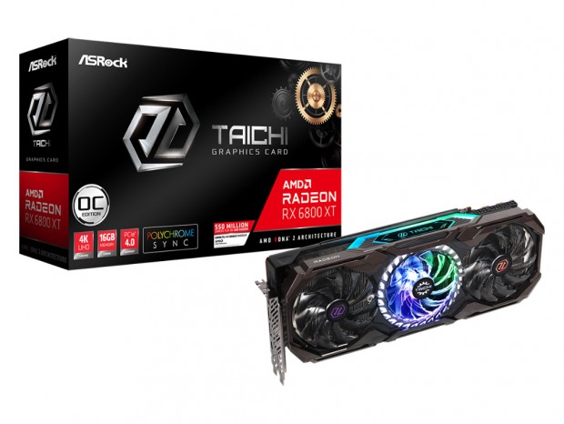 ASRock「Radeon RX 6800 XT Taichi X 16G OC」など2モデルのRX 6800を国内リリース