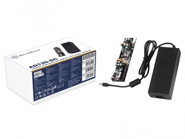 120W ACアダプタが付属するDC-DCボード、SilverStone「AD120-DC」
