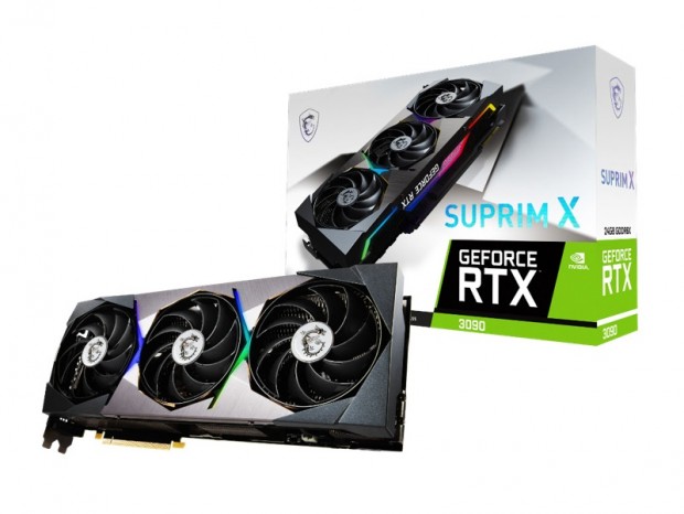 MSI、新3連ファンクーラーTRI FROZR2S搭載の「GeForce RTX 3090 SUPRIM X 24G」