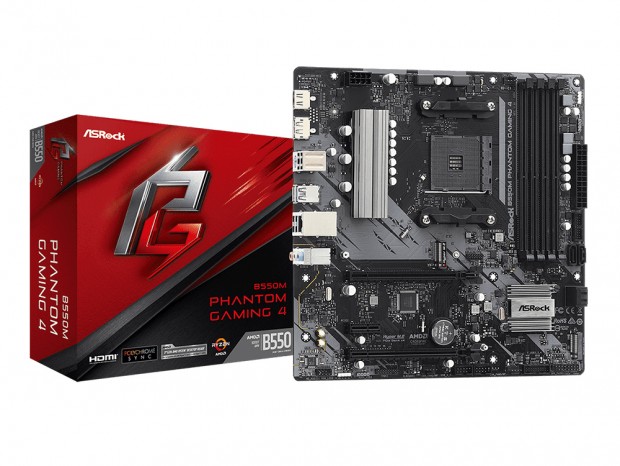 AMD B550/A520採用のMicroATXマザー、ASRock「Phantom Gaming」シリーズ2種