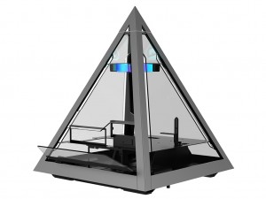 ピラミッド型 PCケース AZZA、ピラミッド型の魅せるパソコンケース - PC Watch