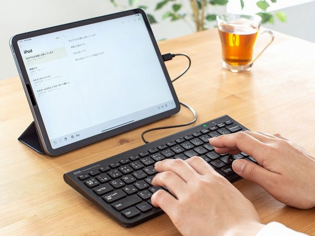 サンワサプライ、iPad Proで使える超薄型のType-Cキーボード2製品