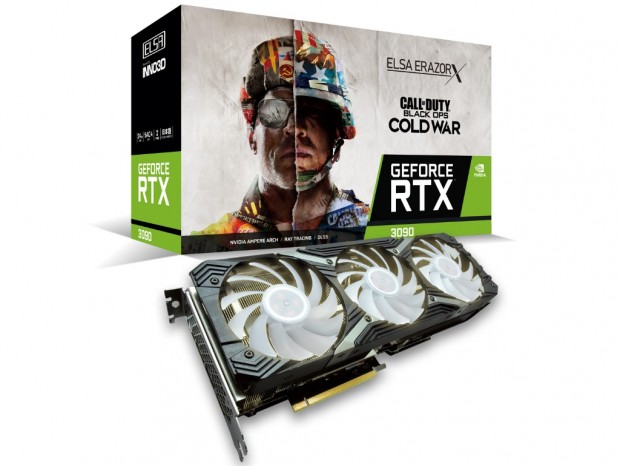 新型クーラーS.A.C 4搭載の「ELSA GeForce RTX 3090/3080 ERAZOR X」近日発売