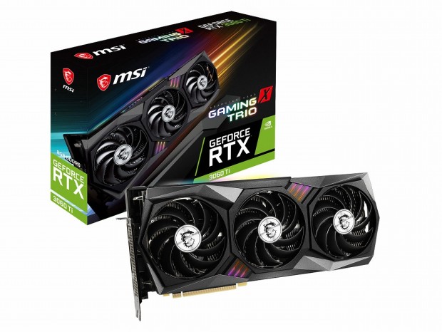 MSI、最大1,830MHz動作のOCモデル「GeForce RTX 3060 Ti GAMING X TRIO」など2製品
