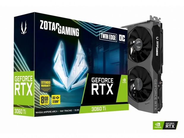 ZOTAC、高冷却デュアルファン「IceStorm 2.0」を装備したGeForce RTX 3060 TiのOC版