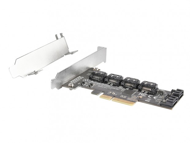 PCI-Express3.0接続の6ポートSATA3.0拡張カード、SilverStone「ECS06」