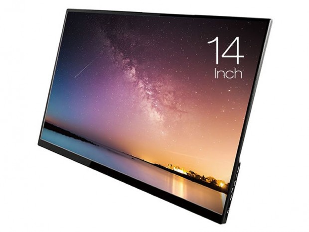 テレワーク環境を最適化、業界最薄クラスの14型モバイル液晶がユニークから