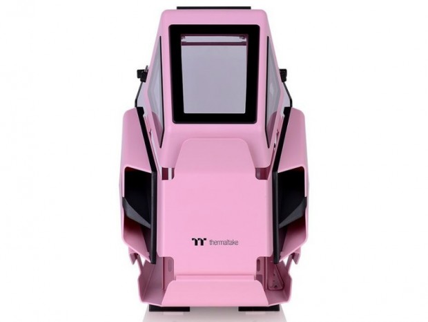Thermaltake、ヘリコプター型オープンフレームPCケース「AH T200」にピンク追加
