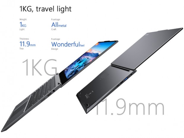 CHUWI、DTSサラウンド対応の13.3型薄型・軽量ノートPC「LarkBook」