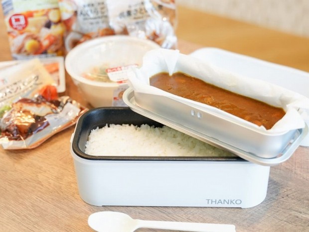 最短15分で炊飯、おかずも調理してくれる「2段式超高速弁当箱炊飯器」がサンコーから
