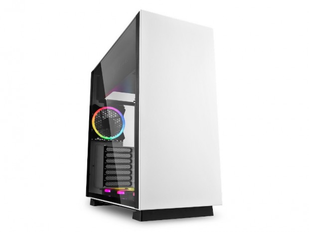 SHARKOON、E-ATX対応ミドルタワー「PURE STEEL RGB」に新色ホワイト追加