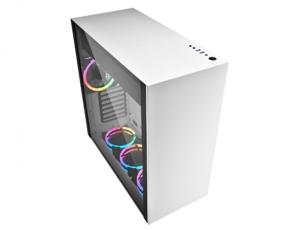 SHARKOON、E-ATX対応ミドルタワー「PURE STEEL RGB」に新色ホワイト追加