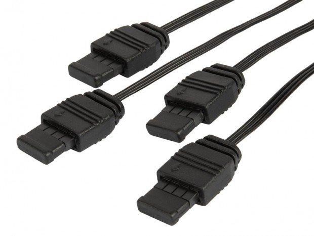 超柔軟ケーブル仕様のARGB 4分岐ケーブル、SilverStone「SST-CPL03」発売