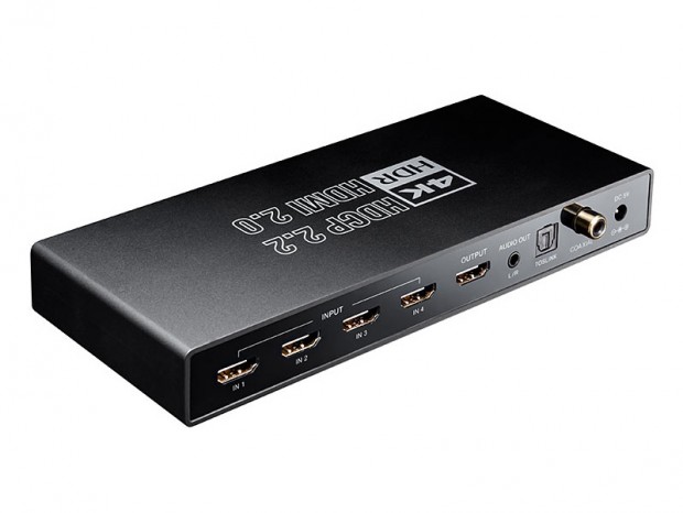 4K 60Hz出力対応の4入力1出力HDMI切替器がサンワダイレクトから