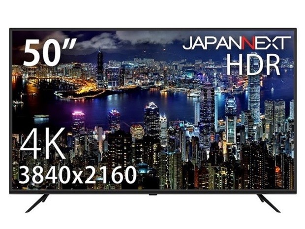 税込5.5万円の50型4K HDR液晶ディスプレイ、JAPANNEXT「JN-VT5000UHDR」