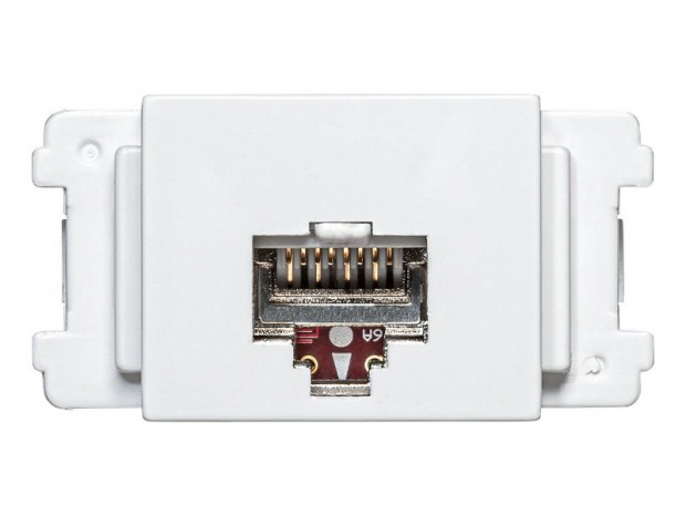 カテゴリ6A対応のRJ-45キーストンジャック、サンワサプライ「LA-FP-MJ7」