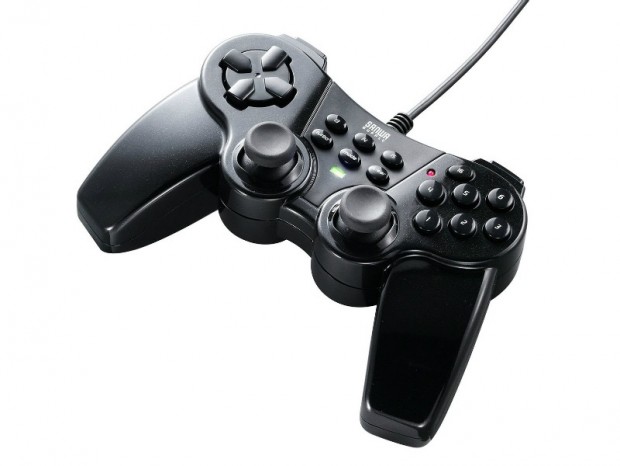 サンワダイレクト、Xinput対応の16ボタンゲームコントローラ発売
