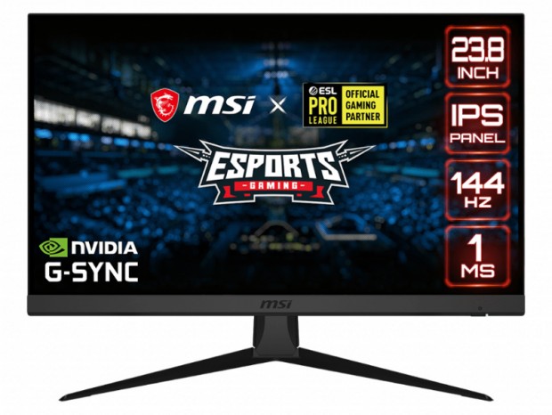 リフレッシュレート144Hz/応答速度1msの23.8型液晶、MSI「Optix G242」国内発売