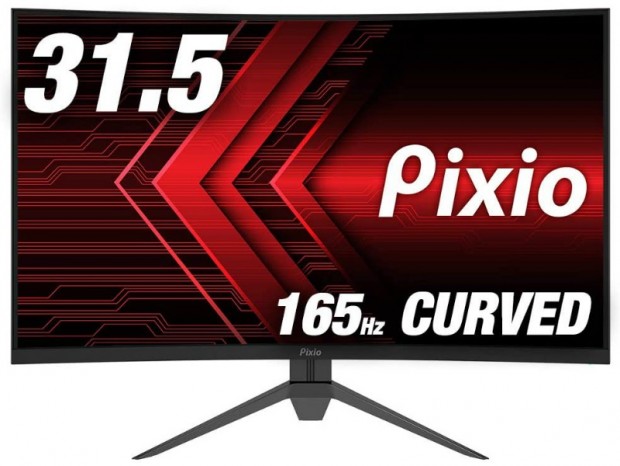 165Hz/1ms対応の31.5型WQHD曲面ゲーミング液晶、Pixio「PXC327」