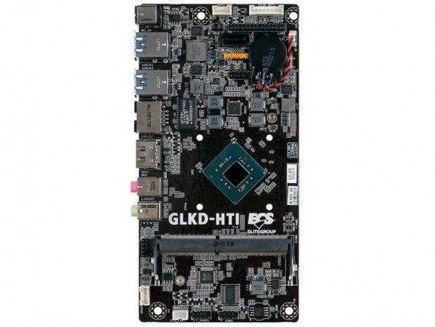 ハーフMini-ITXサイズの小型マザーボード、ECS「GLKD-HTI」