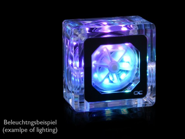 アクリル筐体採用の美しいフローインジケーター、Alphacool「Eisfluegel Aurora」