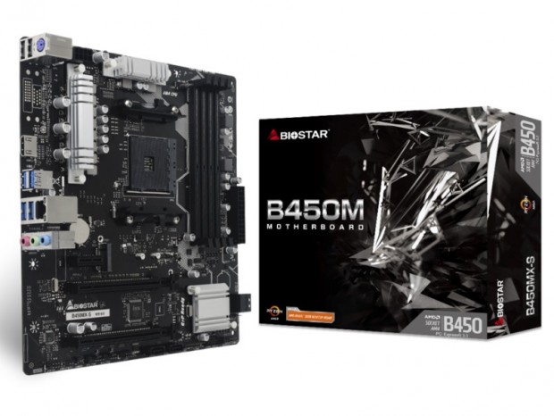AMD B450チップ採用のエントリーMicroATXマザー、BIOSTAR「B450MX-S」
