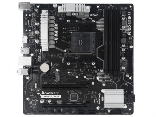 AMD B450チップ採用のエントリーMicroATXマザー、BIOSTAR「B450MX-S」