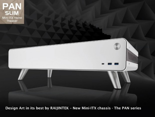 RAIJINTEK、ハイエンドVGAを搭載できるデスク型Mini-ITXケース「Pan Slim」準備中