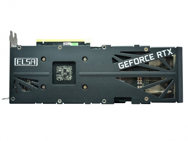 LED内蔵3連ファンクーラー「S.A.C 4」を搭載する「ELSA GeForce RTX 3070 ERAZOR X」