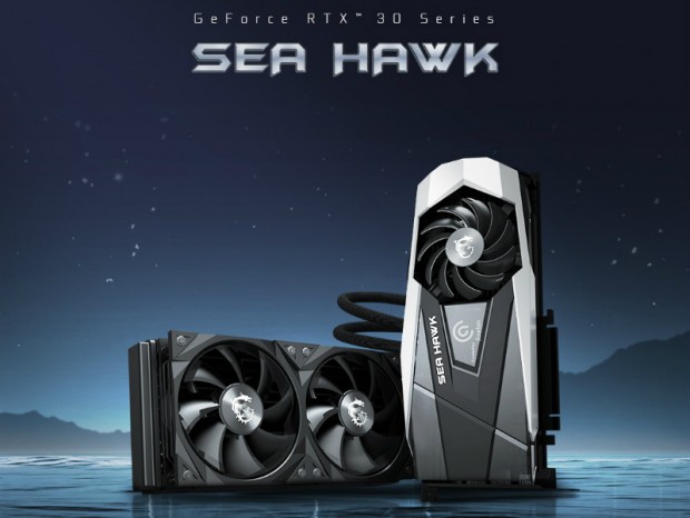 Asetek製水冷ユニットを搭載した、MSI「GeForce RTX 30 SEA HAWK」シリーズ発表