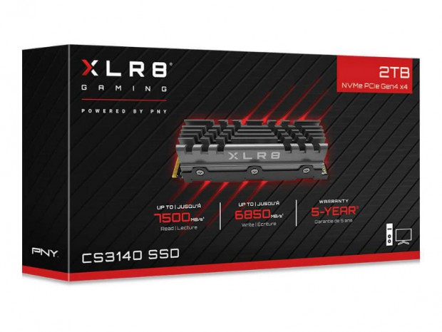 最高7,500MB/secのPCI-Express4.0 SSD、PNY「XLR8 CS3140」シリーズ