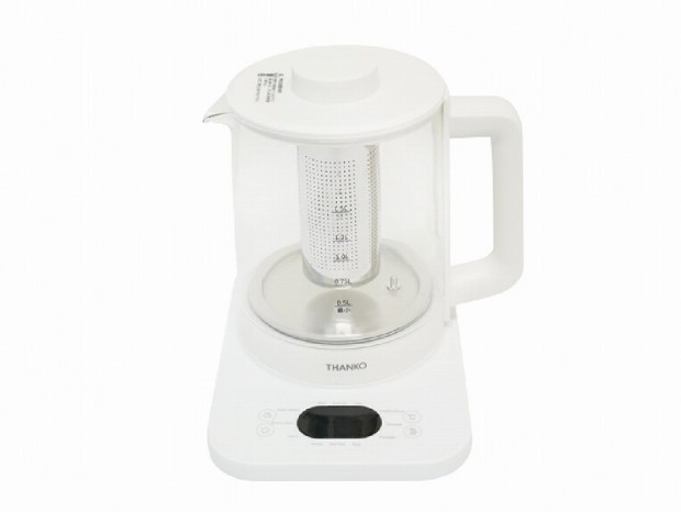 茶葉に合わせた最適温度で煮出せる電気ティーポットがサンコーから