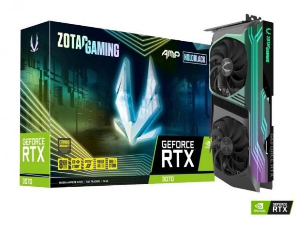ホログラフィーライティング対応のOC版GeForce RTX 3070がZOTACから