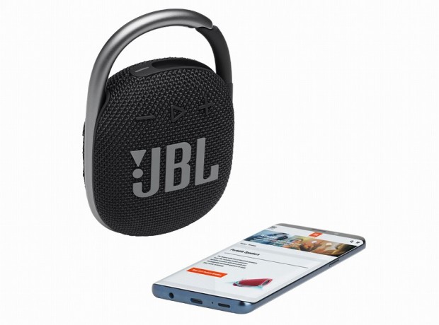 JBL、カラビナ一体型の防水・防塵ポータブルスピーカー「JBL CLIP4」発売