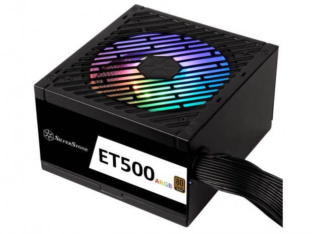 ARGBファン搭載のエントリーBRONZE電源、SilverStone「ET500-ARGB」国内発売
